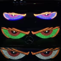 Lumière décorative pour pare-brise de camion, éclairage LED USB pour voiture, yeux de démon, affichage publicitaire, yeux LED pour voitures, yeux de démon pour accessoires de voiture