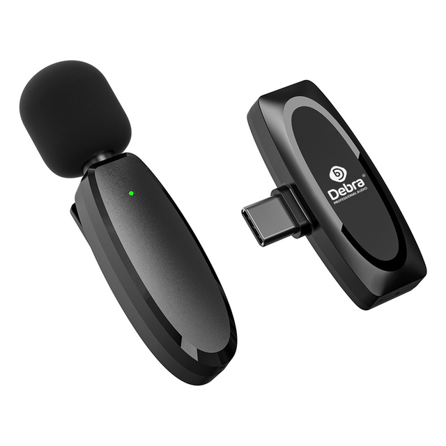 Mini 2.4G Lavalier Wireless Microphone for Smartphones for On-the-Go Recording