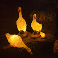 Lampe solaire LED en forme de canard, étanche, pour extérieur, jardin, animal, pour Noël, Halloween, décoration pour patio, décoration paysagère