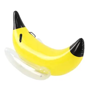 New Design Barco Inflável Piscina de Água de Flutuação de Natação Brinquedos Piscina Jangada Barco de Banana Inflável Ride-On Piscina Float