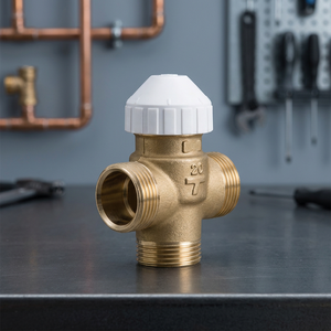 Électrovanne filetée à trois voies OEM DC 24V pour ventilo-convecteur, corps PN16 Watts KVS 2.8, garantie 2 ans - Product Image 3