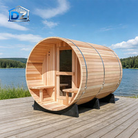 Sauna Exterior Moderna, Sauna Infrarroja Comercial, Sauna Infrarroja Individual para Exteriores con Terapia de Luz Roja