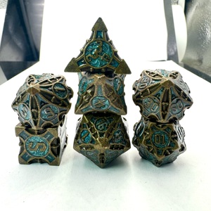 High Quality Matte Metal Polyhedral <b>Dice</b> <b>Set</b> RPG DND Game <b>Dice</b> - Product Image 6