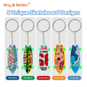 <span class=keywords><strong>Mini</strong></span> skateboards à doigts porte-clés, jouets pour les doigts, lot de cadeaux pour enfants, cadeaux d'échange en classe, cadeaux d'anniversaire, rembourrages de sacs cadeaux - Product Image 1