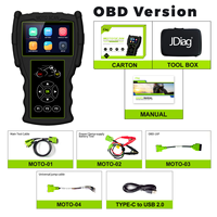 Escáner OBDII M100 Pro, Escáner de Diagnóstico para Motocicletas 2 en 1, Lector de Códigos OBD2 Profesional, Herramientas de Escaneo