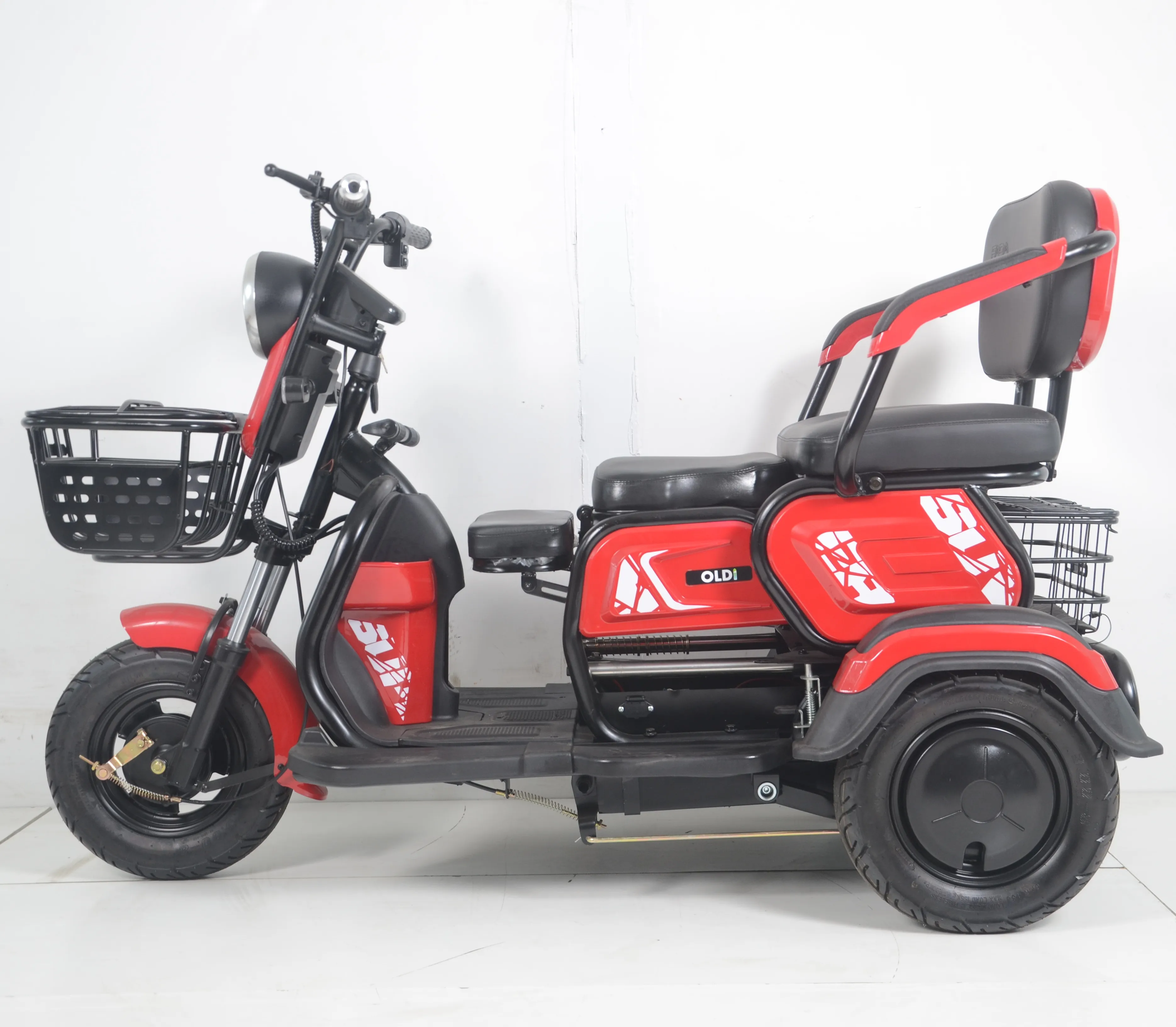 Electric Bike 3 Wheels Tricycles for the Elderly Electric Tricycle for Passenger Cargo