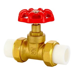 Đồng thau Van cổng PPR đôi Công Đoàn bóng van nữ NPT LPG lng Trung Quốc hơi nhiên liệu cao su áp lực ống van cổng đồng - Product Image 3