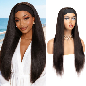 Perruque bandeau Originea sans colle, <span class=keywords><strong>cheveux</strong></span> humains brésiliens vierges Remy, lisses et soyeux, bouclés Jerry, fabriquée à la machine pour femmes noires - Product Image 3