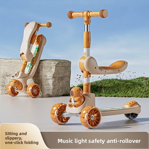 <span class=keywords><strong>Patinete</strong></span> Plegable Moderno para Niños de Venta Directa de Fábrica, Bicicleta de Plástico de <span class=keywords><strong>3</strong></span> <span class=keywords><strong>Ruedas</strong></span> con Música y Luz para Juego al Aire Libre, Regalo para Bebé - Product Image 6