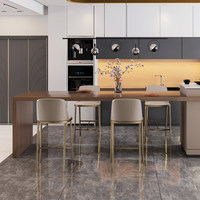 Tabouret de bar haut, tabouret de comptoir, style moderne, simple, luxueux, nordique, européen, design, pour usage domestique HD-751D