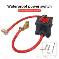 Interrupteur de déconnexion de batterie de voiture 12V/24V, protection contre les fuites de courant, bouton étanche pour déconnexion de batterie de véhicules