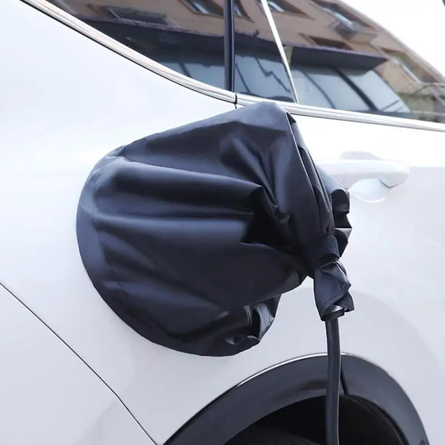 Electric Vehicle Charging Cover EV Charger Car Cover Waterproof Electric Car Charger Port Magnetic Rain Cover for Electric Auto