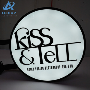 Lediup rõ ràng đầy màu sắc Acrylic vuông dẫn ánh sáng Hộp bảng hiệu với biểu tượng tùy chỉnh cho quảng cáo ánh sáng hộp hiển thị - Product Image 5