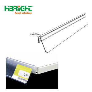 Tira de datos de estante de plástico adhesivo de PVC de supermercado y Soporte de etiquetas para expositores minoristas - Product Image 6