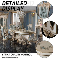 Ensemble de table à manger de luxe irrégulier OEM, 6, 8, 10 places, taille personnalisable, ensemble de table à manger de luxe, meubles de salle à manger
