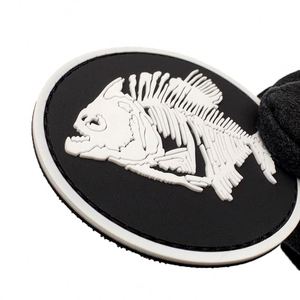 Custom Logo 3d Heat Press Transfer <b>Transparent</b> Silicone Pvc velcro Soft Rubber Patches <b>Label</b> Iron on 3D Pvc Patches - Product Image 2