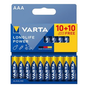 แบตเตอรี่ มินิสติโล AAA อัลคาลีน่า ลองไลฟ์ พาวเวอร์ (20 ชิ้น) 04903 121 790 - Product Image 1