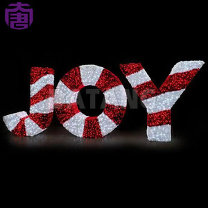 Lumières de Noël en lettres 3D imperméables pour l'extérieur, pour la décoration du Nouvel An - Product Image 5