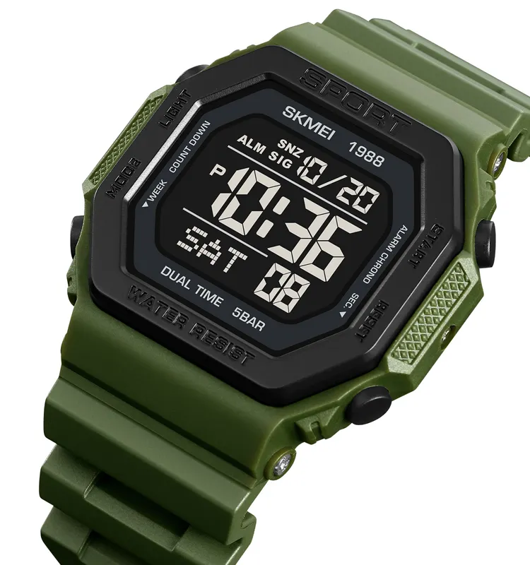 mens digital sports watch