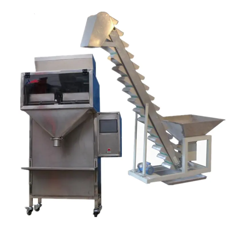 Two weighing scale packaging machine for grain material dosing machine from 50g to 1000g