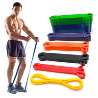 2080*4,5*6,4mm Fitness Bandas De Resistencia Pull up Assist Band Rubber Ejercicio Stretch Resistance Bands Set para entrenamiento