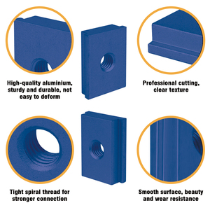 Glissière en aluminium M8 pour rail en T, écrou en T, glissière à rainure en T pour outil de travail du bois, rails de type 30/45, gabarits, fixation par fente à vis - Product Image 4