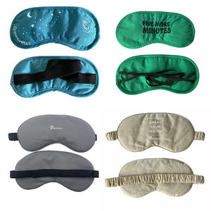 Masque pour les yeux en coton personnalisé avec logo brodé Beckon et masque de sommeil de marque pour les voyages en avion, les hôtels et les siestes au bureau - Product Image 3