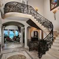 Rampe et escalier en fer forgé modernes, accessoire de maison très vendu, facile à installer