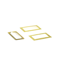 Disque sonore piézoélectrique SWT 33mm 2.5kHz à base en laiton rectangulaire pour cartes de contrôle électroniques domestiques
