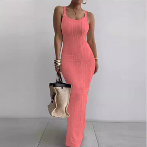 <span class=keywords><strong>Vestido</strong></span> <span class=keywords><strong>Largo</strong></span> sin Mangas con Abertura Lateral Antiestático para Verano <span class=keywords><strong>H</strong></span>-02221 - Product Image 4