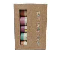 Impression personnalisée biodégradable push twist up rouge à lèvres déodorant bâton carton brun kraft papier tube emballage conteneur