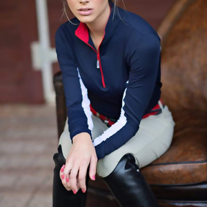 Camisetas deportivas de compresión para mujer, ropa para montar en caballo, capa Base, estilo caliente, manga larga, para espectáculos ecuestres - Product Image 5
