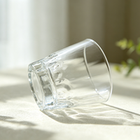 Verres à expresso classiques en verre sodocalcique transparent côtelé de 60 ml avec logo personnalisé en gros, petits verres à shot en forme de balle, verres à vin et à whisky