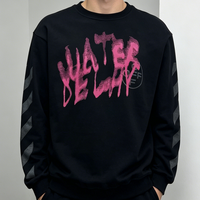 Sweatshirt Crewneck Kustom - Katun Oversized Streetwear Kasual Unisex Pullover dengan Kain Ramah Lingkungan yang Cepat Kering dan Bernapas