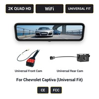 Caméra de tableau de bord pour rétroviseur Chevrolet Captiva H-X, streaming 2K, 9,2 pouces, WiFi, ajustement universel