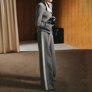 ZYHT 73804 último elegante conjunto de traje Formal a medida <span class=keywords><strong>para</strong></span> <span class=keywords><strong>mujer</strong></span>, uniforme de <span class=keywords><strong>oficina</strong></span> de dos piezas de pata de gallo <span class=keywords><strong>para</strong></span> <span class=keywords><strong>mujer</strong></span> <span class=keywords><strong>para</strong></span> negocios - Product Image 2
