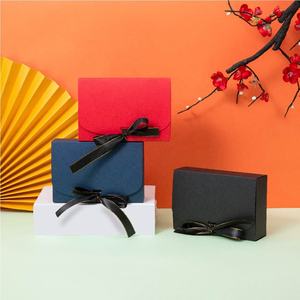 Модный дизайн шелковые носки упаковка квадратный платок красочный складной бумажный конверт с ленточной застежкой для шелкового шарфа - Product Image 5