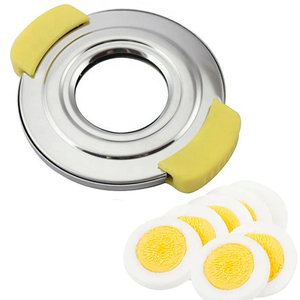 Tiện Ích Nhà Bếp nhà trứng công cụ nấu chín trứng Topper Opener <span class=keywords><strong>Slicer</strong></span> luộc thép không gỉ trứng Cutter - Product Image 1