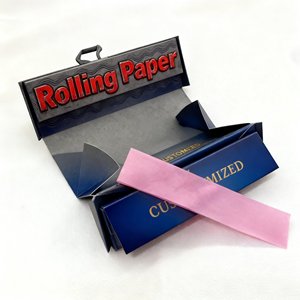 Em Estoque Papel de Enrolar Personalizado de Celulose Vegetal Dourado, Mais Limpo, Personalize Seu Próprio Logo, Queima Orgânica - Product Image 6