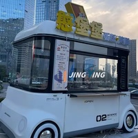 Repas Café Remorque Food Truck Mobile Commercial Camping Snack Car Personnalisé Mobile Cuisine Remorques Food Mini Car Electrique