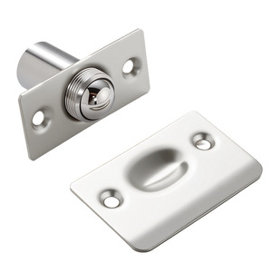 Loquet de porte dissimulé en acier inoxydable 201 avec ressort pour portes de chambres privées d'hôtel et de KTV, sans perçage, design minimaliste - Product Image 1