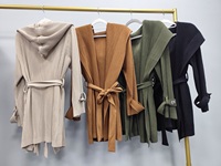 Vente en gros directe de la source : Veste plissée élégante à capuche taille unique pour femme, idéale pour l'automne