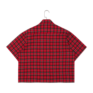 Camicie da Lavoro Personalizzate per Uomo, Stile Vintage Casual, <span class=keywords><strong>a</strong></span> <span class=keywords><strong>Quadri</strong></span>, Manica Corta, 100% Cotone - Product Image 2