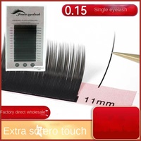 Extensions de cils en faux vison ultra-doux mat à double pointe, à brins simples, effet air-flattened, 0,15 mm, de Chine