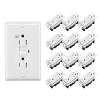 BAREP 15A 125V TR GFCI UL-94 V-2 PC Priz Otomatik Kendi Kendini Test Eden LED Uyarılı Priz, Banyo ve Dış Mekan Islak Alanlar İçin