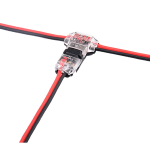 D-T-Iタイプ<span class=keywords><strong>2</strong></span>ピン防水電気コネクタ車用LEDストリップ端子接続クランプ真鍮接点付きPCハウジング - Product Image 4