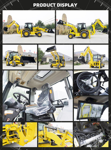 Chargeuse-pelleteuse 3T 4x4 multifonctionnelle compacte avec siège rotatif, moteur diesel durable, godet de 1,2 m³ – Équipement de construction - Product Image 6