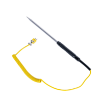 Termopar para Detección de Temperatura de Gas, Líquido, Alimentos Derretidos y Congelados, Sonda de Acero Inoxidable, Sensor de Temperatura Portátil y Duradero