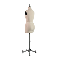Mannequin de couture ajustable en PU beige à bon prix, forme de torse féminin pour la pratique de la couture, mannequin de tailleur