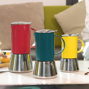 <span class=keywords><strong>Cafetera</strong></span> Espresso de 6 Tazas, <span class=keywords><strong>Cafetera</strong></span> Moka de Acero Inoxidable y <span class=keywords><strong>Cobre</strong></span> para Estufa - <span class=keywords><strong>Cafetera</strong></span> <span class=keywords><strong>Italiana</strong></span> para Espresso - Product Image 1